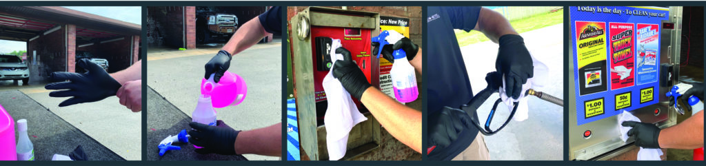 Disinfecting and sanitizing for Covid-19 at the car wash