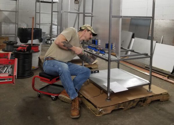 phil donnelly working on a kleen-rite operator pro plus