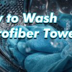 Microfiber towel in washer